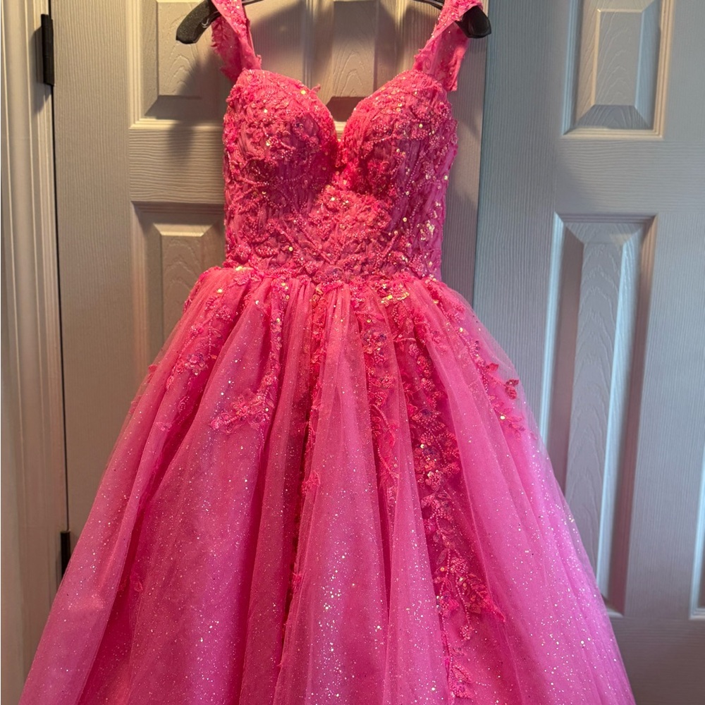 Elegant Pink Prom Dress - Picture 1 of 10
